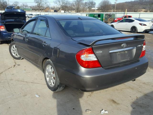 4T1BE30K03U780510 - 2003 TOYOTA CAMRY LE GRAY photo 3