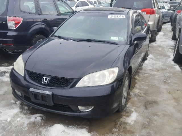 1HGEM21975L044247 - 2005 HONDA CIVIC EX შავი ფოტო 2