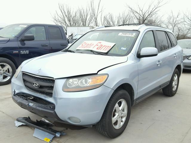 5NMSG13D97H090381 - 2007 HYUNDAI SANTA FE G TEAL photo 2