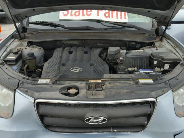 5NMSG13D97H090381 - 2007 HYUNDAI SANTA FE G TEAL photo 7