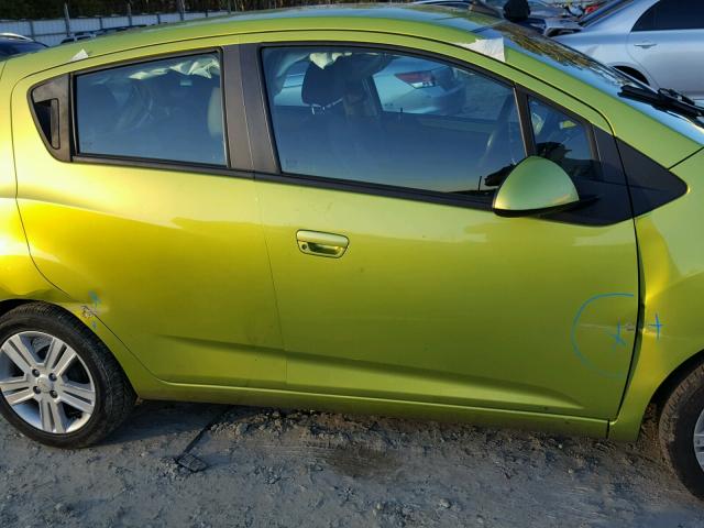 KL8CD6S94DC502605 - 2013 CHEVROLET SPARK 1LT GREEN photo 9