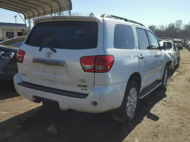 5TDDW5G18AS035833 - 2010 TOYOTA SEQUOIA PL WHITE photo 4