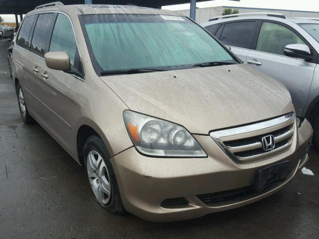 5FNRL38757B084166 - 2007 HONDA ODYSSEY EX BEIGE photo 1