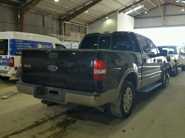 1FTPW12574KA48519 - 2004 FORD F150 SUPER BLACK photo 4