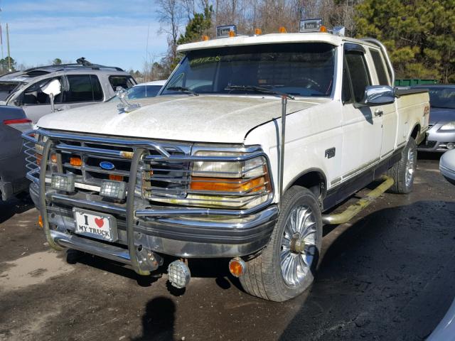 1FTEX14H6SKB06225 - 1995 FORD F150 WHITE photo 2