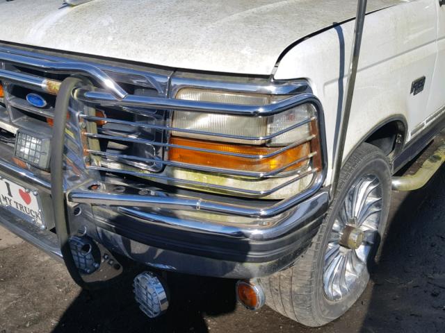 1FTEX14H6SKB06225 - 1995 FORD F150 WHITE photo 9