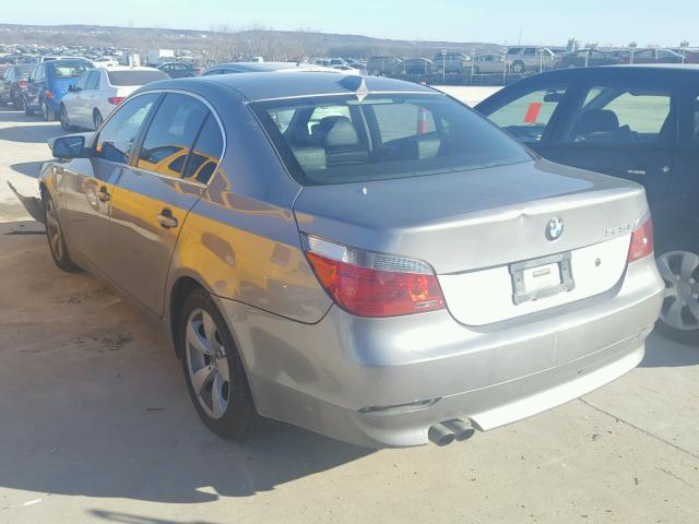 WBANE53566CK80877 - 2006 BMW 525 I GRAY photo 3