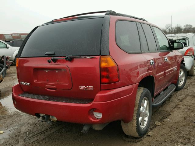 1GKDT13S642218065 - 2004 GMC ENVOY RED photo 4