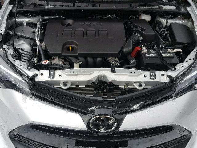 2T1BURHE7HC932621 - 2017 TOYOTA COROLLA L SILVER photo 7