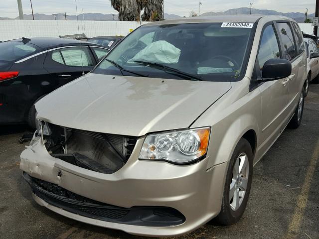 2C4RDGBGXDR543527 - 2013 DODGE GRAND CARA TAN photo 2