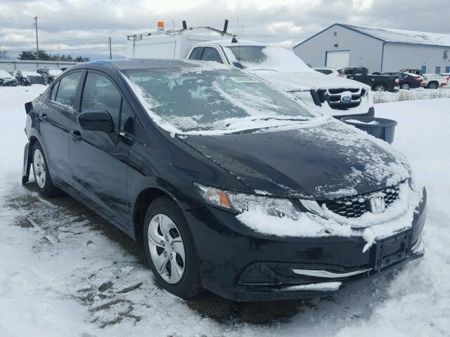 19XFB2F54EE026344 - 2014 HONDA CIVIC LX BLACK photo 1