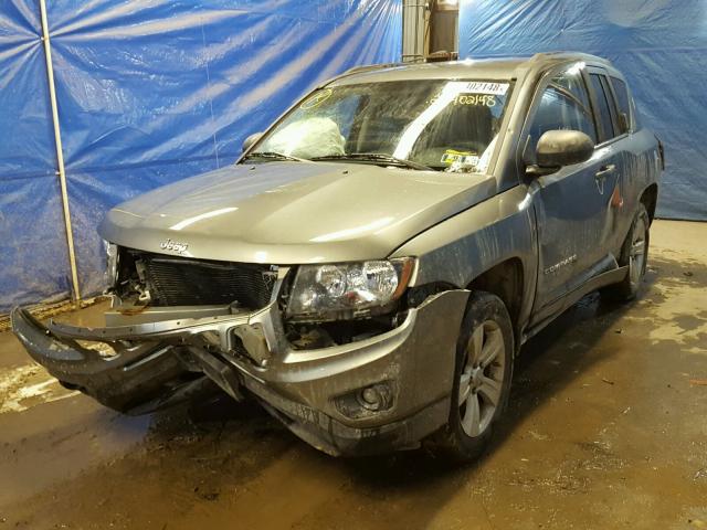 1C4NJDBBXED592242 - 2014 JEEP COMPASS SP GRAY photo 2