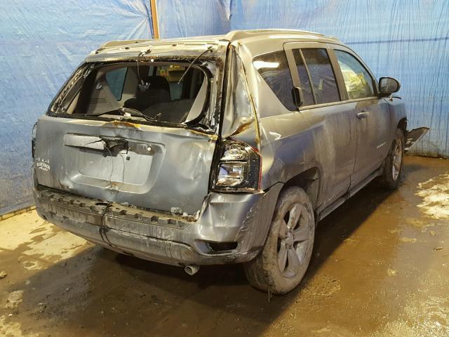 1C4NJDBBXED592242 - 2014 JEEP COMPASS SP GRAY photo 4