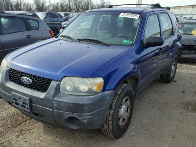 1FMYU92Z65KA03502 - 2005 FORD ESCAPE XLS BLUE photo 2