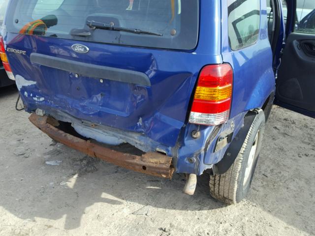 1FMYU92Z65KA03502 - 2005 FORD ESCAPE XLS BLUE photo 9