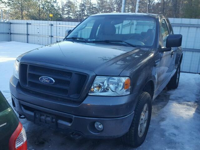 1FTRF04W16KC39770 - 2006 FORD F150 GRAY photo 2