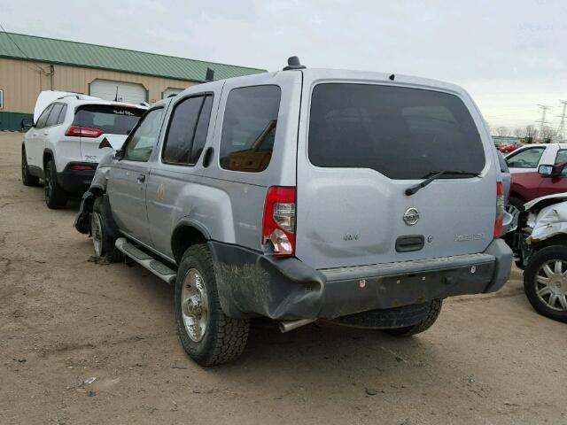 5N1ED28Y92C531887 - 2002 NISSAN XTERRA XE SILVER photo 3