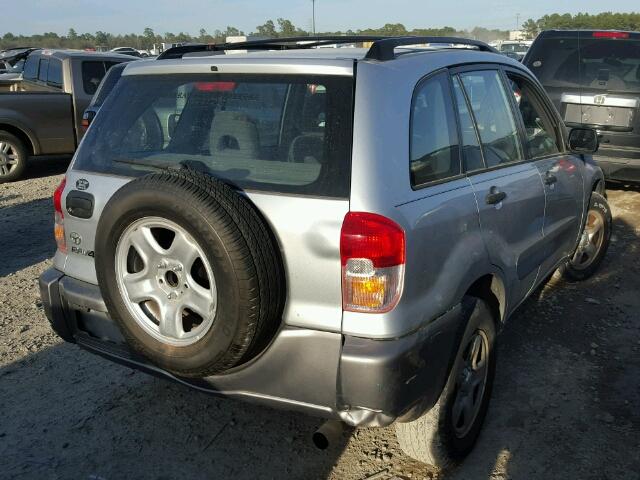 JTEGH20V020073186 - 2002 TOYOTA RAV4 SILVER photo 4