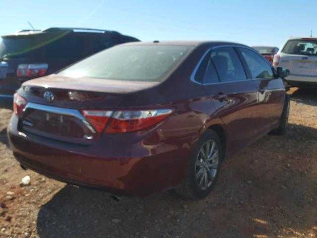 4T1BK1FKXHU579144 - 2017 TOYOTA CAMRY XSE MAROON photo 4