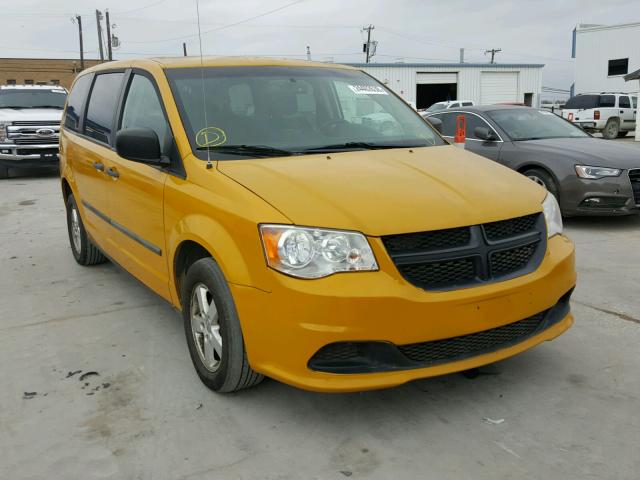 2C4JDGAG4CR279749 - 2012 DODGE RAM VAN YELLOW photo 1