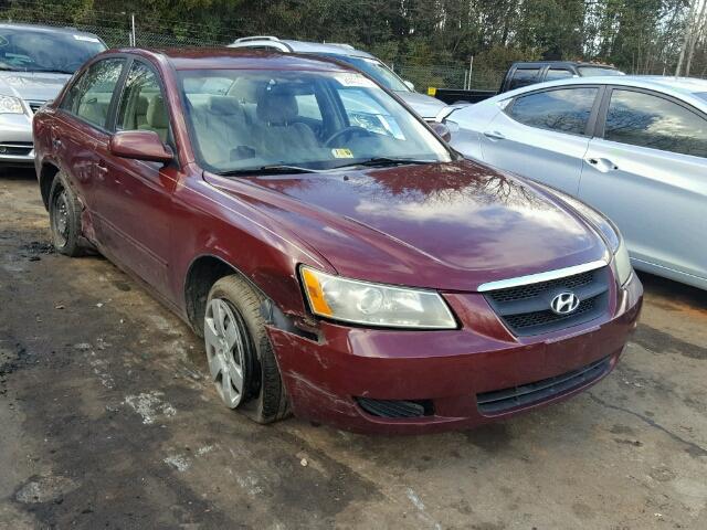 5NPET46C57H278928 - 2007 HYUNDAI SONATA GLS BURGUNDY photo 1