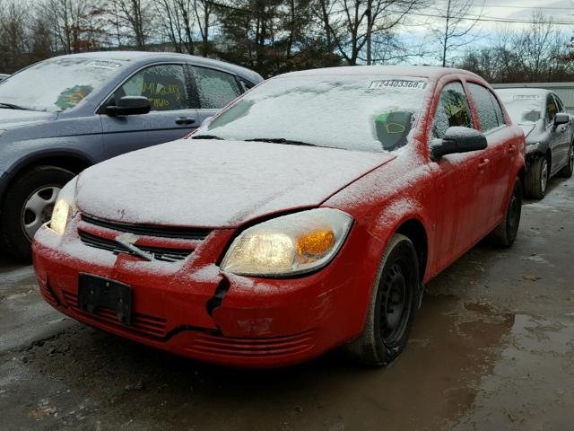 1G1AK55F277329026 - 2007 CHEVROLET COBALT LS RED photo 2