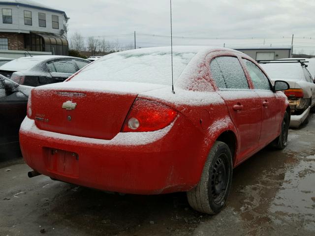 1G1AK55F277329026 - 2007 CHEVROLET COBALT LS RED photo 4