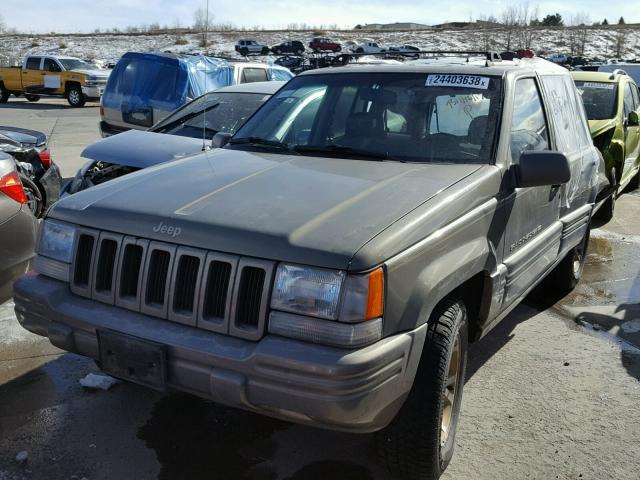 1J4GZ78Y5VC706730 - 1997 JEEP GRAND CHER GRAY photo 2