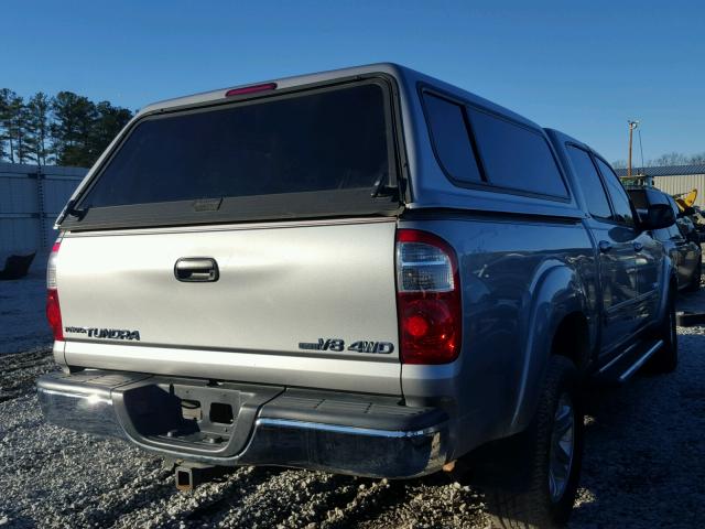 5TBDT44136S554263 - 2006 TOYOTA TUNDRA DOU SILVER photo 4