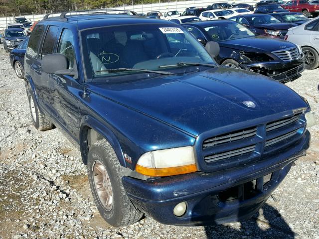 1B4HR28Z3YF126270 - 2000 DODGE DURANGO BLUE photo 1