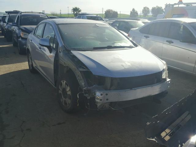 2HGFB2F58CH588797 - 2012 HONDA CIVIC LX SILVER photo 1