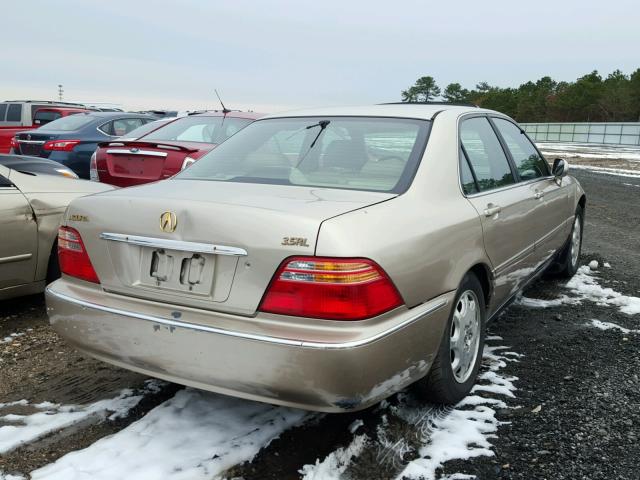 JH4KA9659YC012802 - 2000 ACURA 3.5RL GOLD photo 4