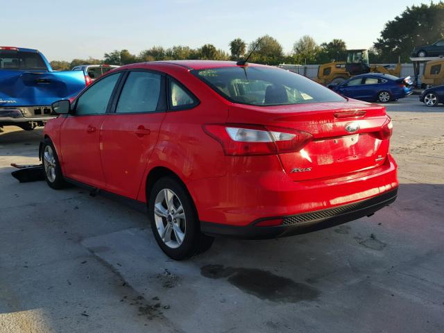 1FADP3F27EL277196 - 2014 FORD FOCUS SE RED photo 3