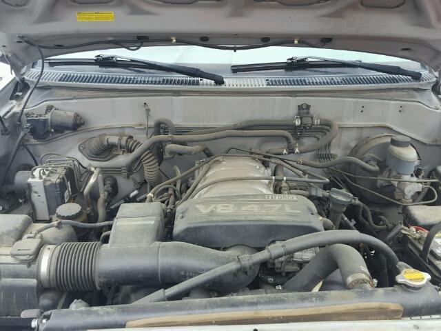 5TDBT44A52S062665 - 2002 TOYOTA SEQUOIA SILVER photo 7