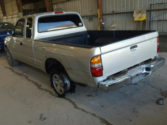 5TEVL52N23Z279393 - 2003 TOYOTA TACOMA XTR SILVER photo 3