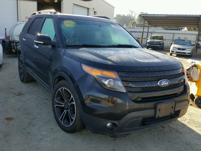 1FM5K8GT6EGA08709 - 2014 FORD EXPLORER S BLACK photo 1