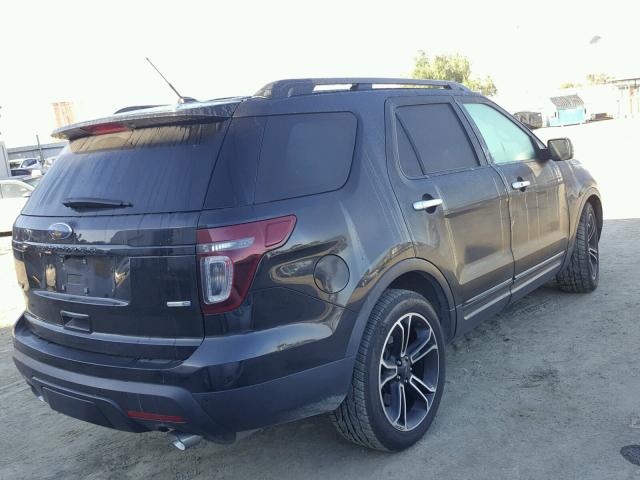 1FM5K8GT6EGA08709 - 2014 FORD EXPLORER S BLACK photo 4