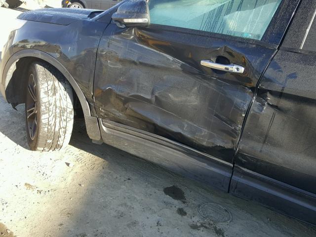 1FM5K8GT6EGA08709 - 2014 FORD EXPLORER S BLACK photo 9