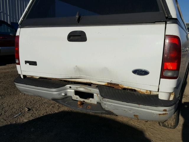 1FTZX1728YNA56959 - 2000 FORD F150 WHITE photo 9