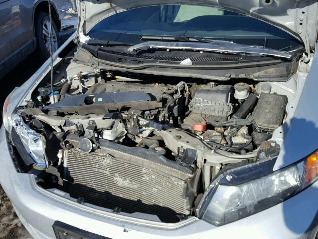 2HGFB2E54CH507120 - 2012 HONDA CIVIC LX SILVER photo 7