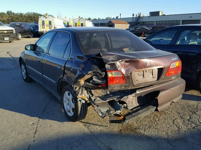 1HGEJ8641YL022970 - 2000 HONDA CIVIC EX BURGUNDY photo 3