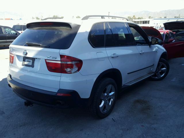 5UXFE43567L018925 - 2007 BMW X5 3.0I WHITE photo 4