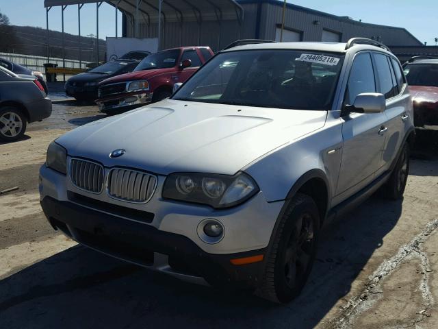 WBXPC93477WF27300 - 2007 BMW X3 3.0SI SILVER photo 2