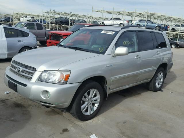 JTEEW21A170046773 - 2007 TOYOTA HIGHLANDER SILVER photo 2