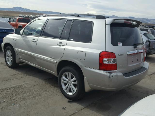 JTEEW21A170046773 - 2007 TOYOTA HIGHLANDER SILVER photo 3