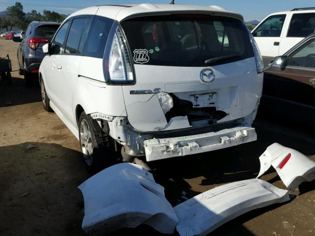 JM1CR2WL0A0385724 - 2010 MAZDA 5 WHITE photo 3