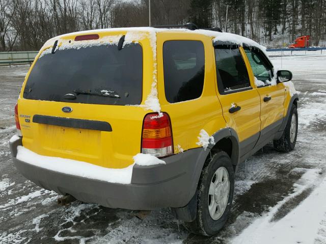 1FMYU04132KA65602 - 2002 FORD ESCAPE XLT YELLOW photo 4