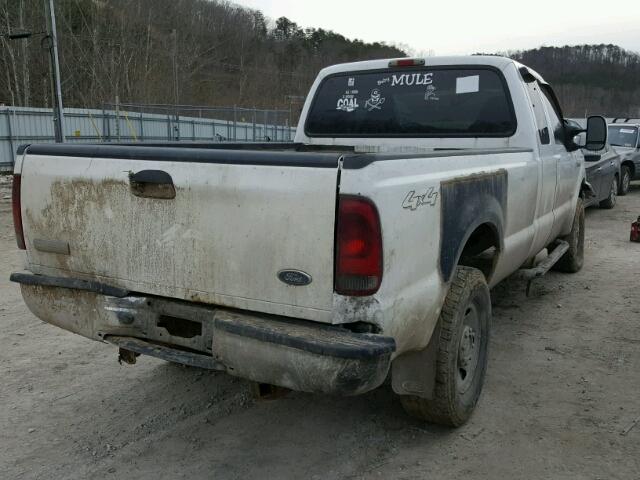 1FTSX21P45EC91169 - 2005 FORD F250 SUPER WHITE photo 4