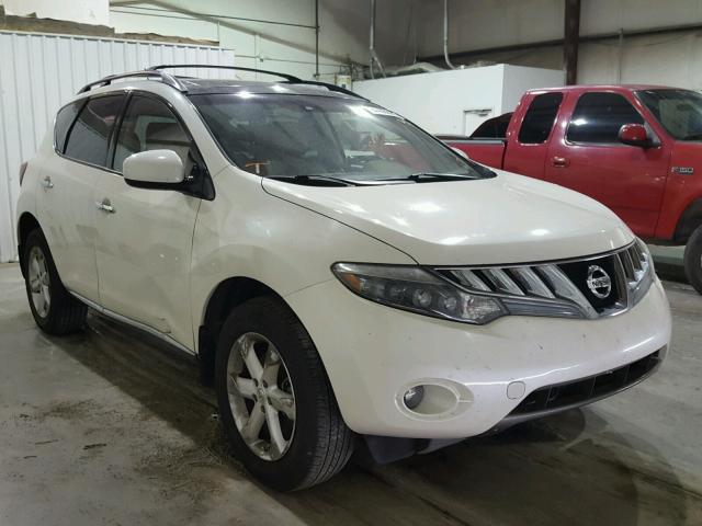 JN8AZ18U79W024219 - 2009 NISSAN MURANO S WHITE photo 1