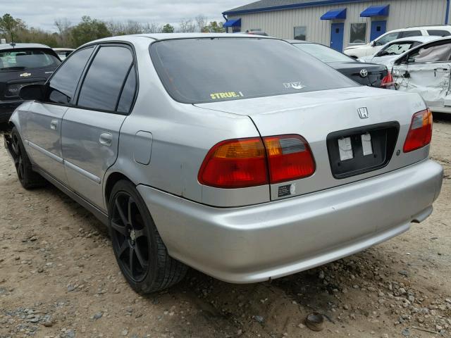 2HGEJ6610YH576492 - 2000 HONDA CIVIC BASE SILVER photo 3